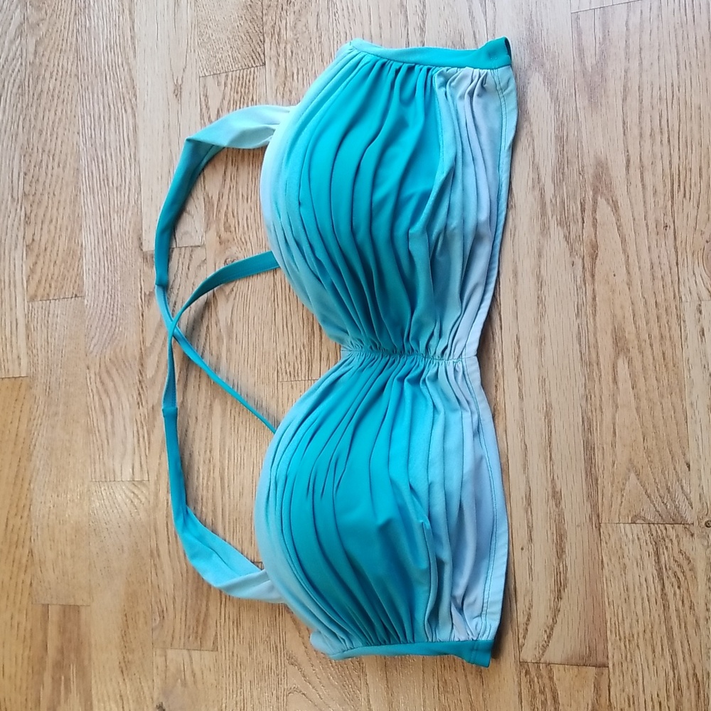 (40D) BLEU Rod Beattie Ombre Ruched Pastel Ocean Coastal Pool Vacation Beach